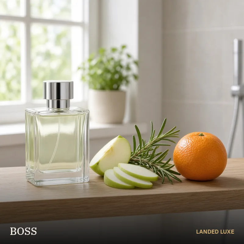 Illustrative scene for BOSS Bottled Infinite Eau de Parfum for Him 50ml – not the actual product
