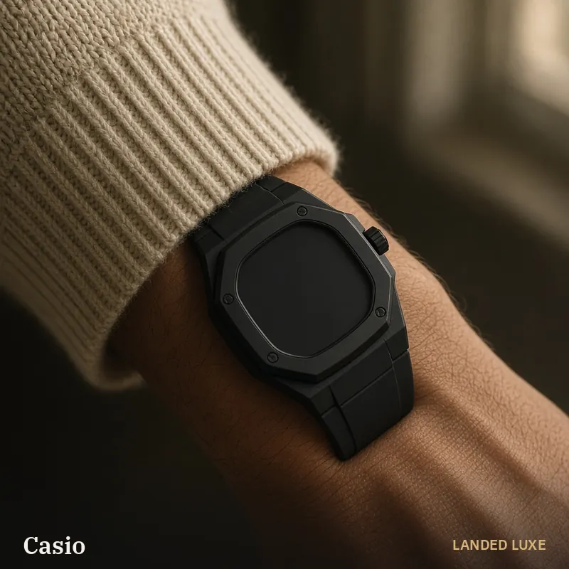 Illustrative scene for Casio G-Shock GA-2100-1AER ‘CasiOak’ – not the actual product