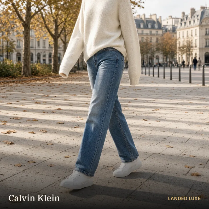 Illustrative scene for Calvin Klein Women’s Mid Rise Jeans – not the actual product