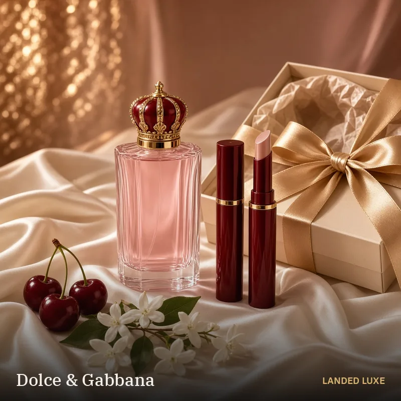 Illustrative scene for Dolce & Gabbana Q Eau de Parfum 100ml 3-Piece Gift Set – not the actual product