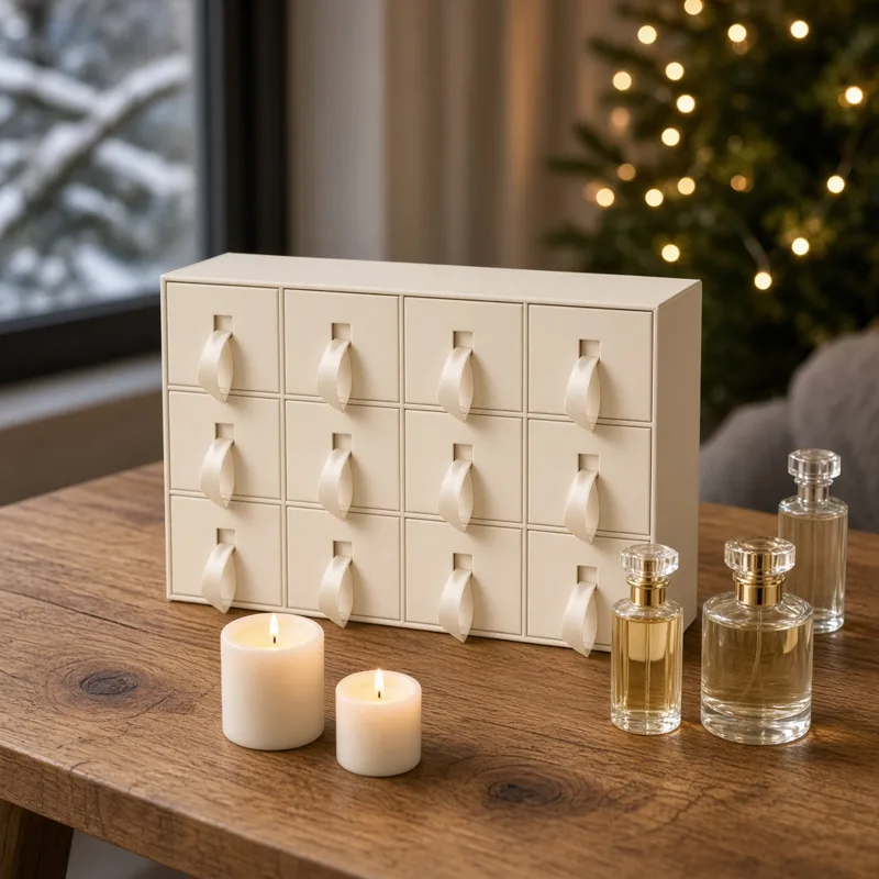 Illustrative scene for Sentier Fragrance Advent Calendar 2026 – not the actual product