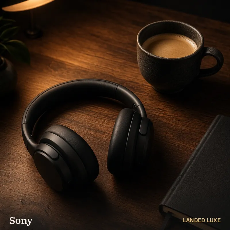 Illustrative scene for Sony WH-1000XM5 Noise Cancelling Headphones – not the actual product