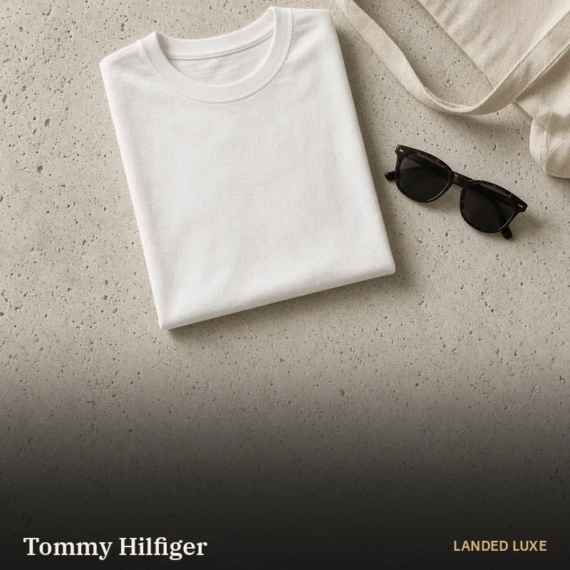 Illustrative scene for Tommy Hilfiger Men’s Core Logo T-Shirt – not the actual product